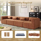 Christopher Knight Home Ahearn Canapé sectionnel modulable 4 pièces 145,5 po à compression complète