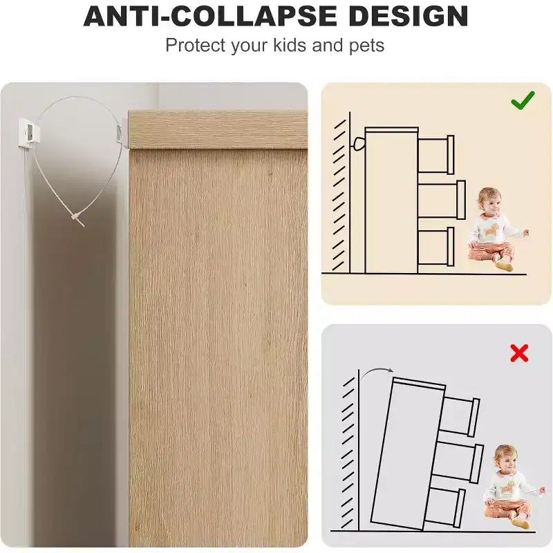 Commode à 6 tiroirs, organisateur moderne et naturel avec poignées intégrées pour chambre à coucher