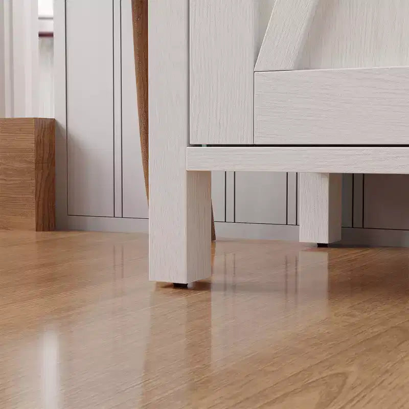Étagère réglable et 2 portes coulissantes, buffet de style fermier, pour salon, salle à manger