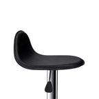 HomeStock - Lot de 2 tabourets de bar réglables en hauteur en similicuir noir de 35"