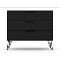 Rockefeller 35 Dresser in Black (3-Drawer)