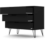 Commode Rockefeller 35 noire (3 tiroirs)