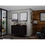 Commode Rockefeller 35 noire (3 tiroirs)