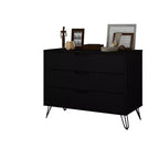 Commode Rockefeller 35 noire (3 tiroirs)