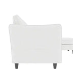 Homy Casa Canapé d'angle moderne en forme de L avec méridienne et coussins moelleux, pour salon ou appartement, beige