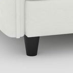 Homy Casa Canapé d'angle moderne en forme de L avec méridienne et coussins moelleux, pour salon ou appartement, beige