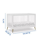 Lit de bébé 4-en-1 Sloane de Delta Children convertible en lit pour tout-petit