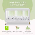 Lit de bébé 4-en-1 Sloane de Delta Children convertible en lit pour tout-petit