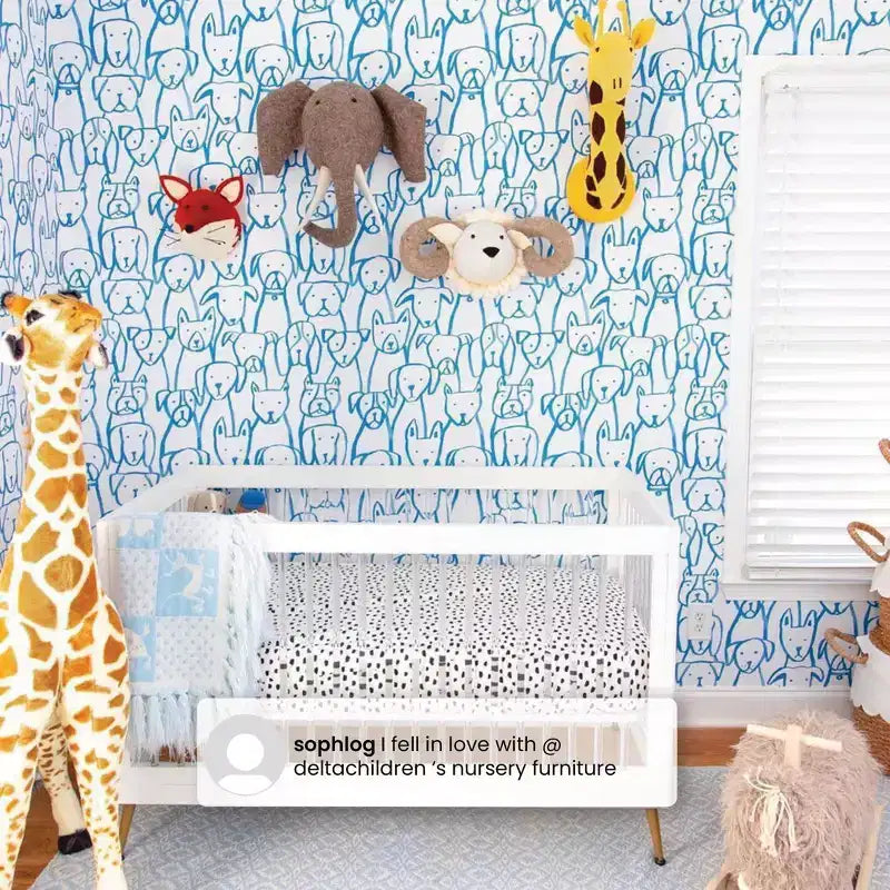 Lit de bébé 4-en-1 Sloane de Delta Children convertible en lit pour tout-petit