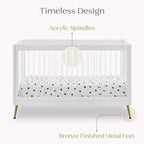 Lit de bébé 4-en-1 Sloane de Delta Children convertible en lit pour tout-petit