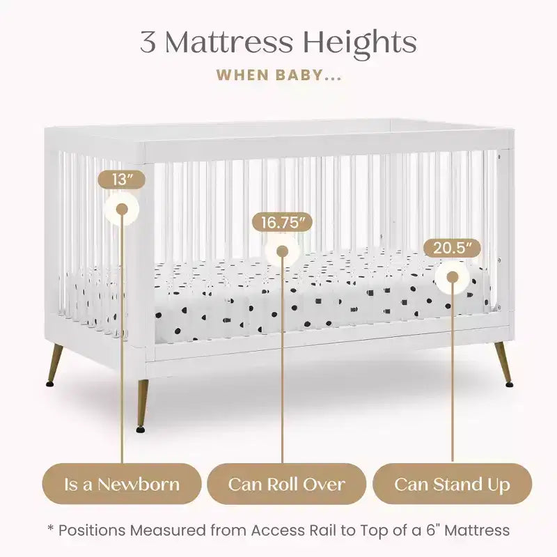Lit de bébé 4-en-1 Sloane de Delta Children convertible en lit pour tout-petit