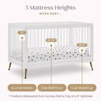 Lit de bébé 4-en-1 Sloane de Delta Children convertible en lit pour tout-petit