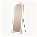 HomeRoots 71 Clear Arch Lighted Freestanding and Wall Mount Frameless Full Length Mirror