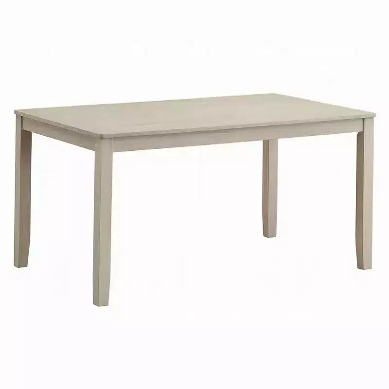 Table de salle à manger Royal Hampton, 150 cm, plateau rectangulaire, finition blanc cassé antique