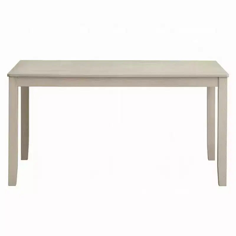 Table de salle à manger Royal Hampton, 150 cm, plateau rectangulaire, finition blanc cassé antique