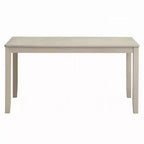 Table de salle à manger Royal Hampton, 150 cm, plateau rectangulaire, finition blanc cassé antique