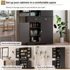 Armoire de rangement de cuisine en bois de 72 pouces avec tiroir, meuble de cuisine compact