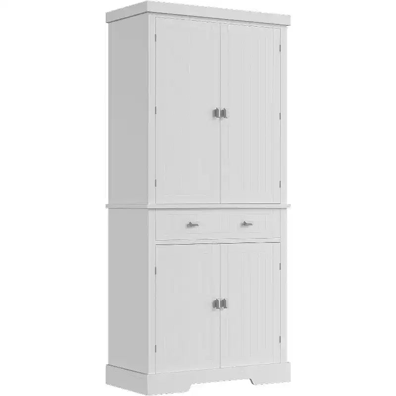 Armoire de rangement de cuisine en bois de 72 pouces avec tiroir, meuble de cuisine compact