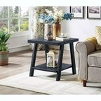 Table d'appoint avec étagère en bois répliqué contemporain Athens de Roundhill Furniture