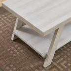 Table d'appoint avec étagère en bois répliqué contemporain Athens de Roundhill Furniture