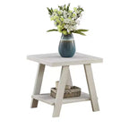 Table d'appoint avec étagère en bois répliqué contemporain Athens de Roundhill Furniture