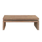 Table basse flottante en bois naturel vieilli HomeRoots 48