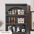 Étagère de 170 cm, meuble de rangement à 5 niveaux avec cadre en métal, organisateur de rangement style ferme avec étagères ouvertes, pour bureau, salon, chambre à coucher