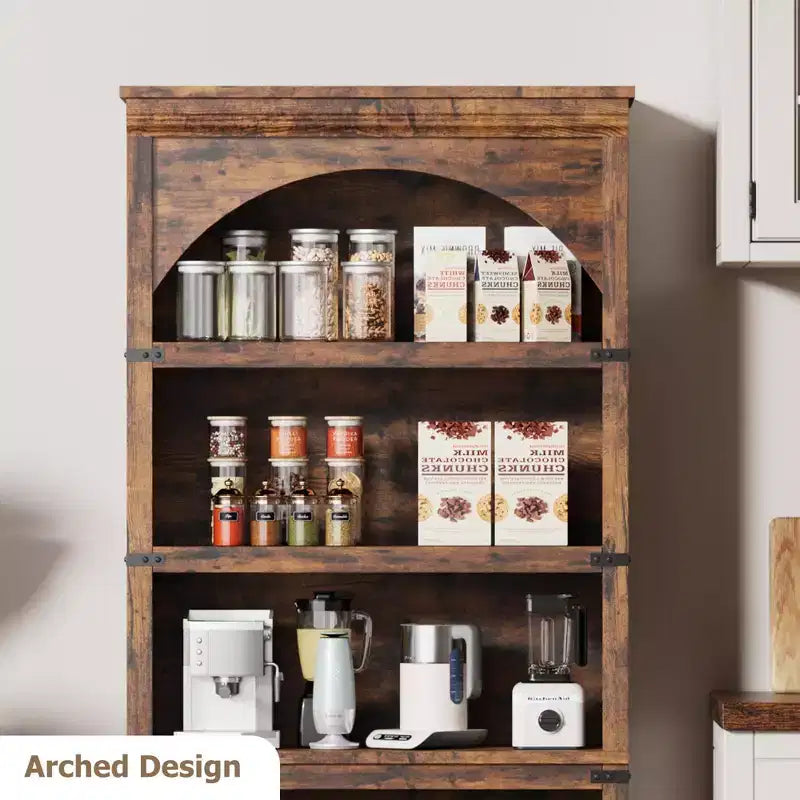 Étagère de 170 cm, meuble de rangement à 5 niveaux avec cadre en métal, organisateur de rangement style ferme avec étagères ouvertes, pour bureau, salon, chambre à coucher