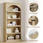 Étagère de 170 cm, meuble de rangement à 5 niveaux avec cadre en métal, organisateur de rangement style ferme avec étagères ouvertes, pour bureau, salon, chambre à coucher