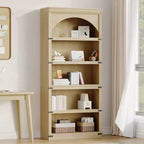 Étagère de 170 cm, meuble de rangement à 5 niveaux avec cadre en métal, organisateur de rangement style ferme avec étagères ouvertes, pour bureau, salon, chambre à coucher