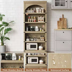 Étagère de 170 cm, meuble de rangement à 5 niveaux avec cadre en métal, organisateur de rangement style ferme avec étagères ouvertes, pour bureau, salon, chambre à coucher