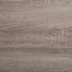 HomeStock Bureau informatique en bois d'acacia noir de 74,9 cm de hauteur avec tiroir de classement