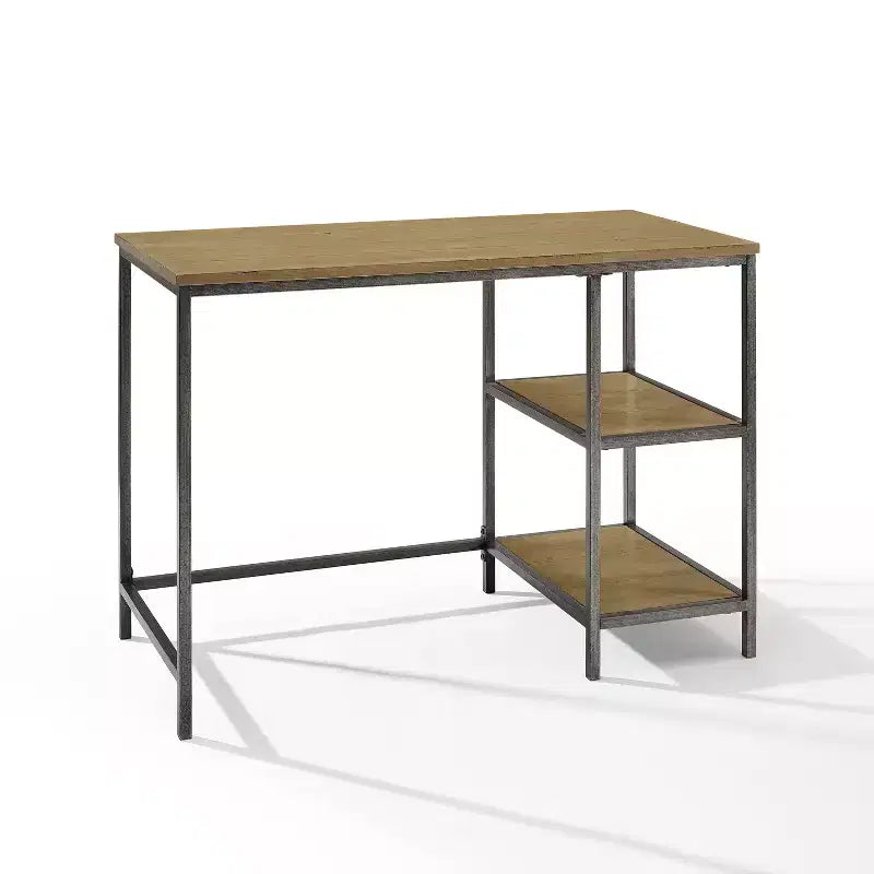 Bureau informatique HomeStock de 31,75 cm de hauteur en bois de bouleau marron avec tiroir universel