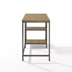 Bureau informatique HomeStock de 31,75 cm de hauteur en bois de bouleau marron avec tiroir universel