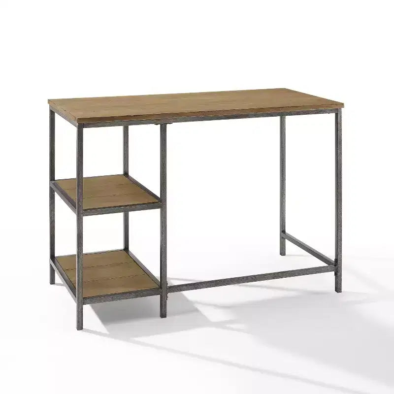 Bureau informatique HomeStock de 31,75 cm de hauteur en bois de bouleau marron avec tiroir universel
