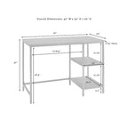 Bureau informatique HomeStock de 31,75 cm de hauteur en bois de bouleau marron avec tiroir universel