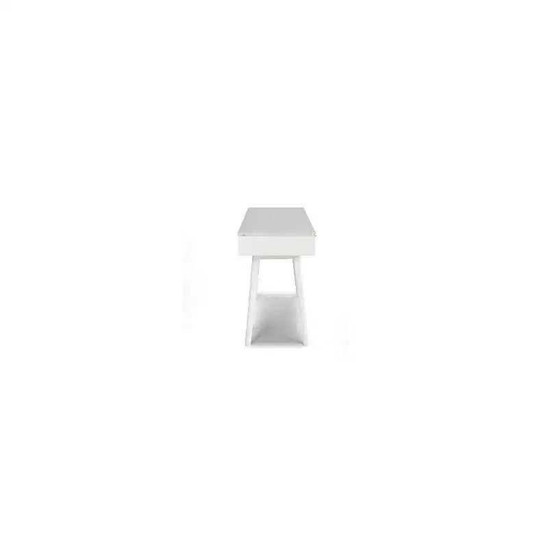 HomeStock Bureaux d'écriture en orme blanc 7,62 cm H sans rangement