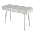 HomeStock Bureaux d'écriture en orme blanc 7,62 cm H sans rangement