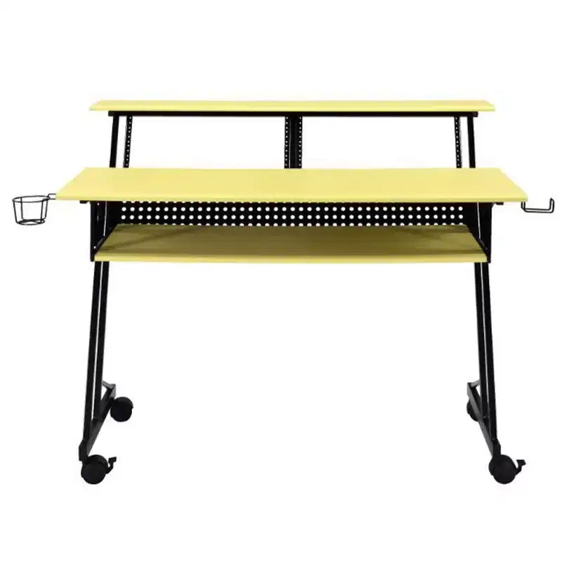 HomeStock – Bureaux d'ordinateur en bois blanc de 76,2 cm de hauteur avec tiroir de classement
