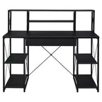 Bureaux debout HomeStock 45 po (114,3 cm) de hauteur, en acier noir, sans rangement