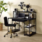 Bureaux debout HomeStock 45 po (114,3 cm) de hauteur, en acier noir, sans rangement