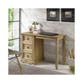 HomeStock 30 in.H Brown Color Wood Computer Desks with Open Storage Shelf