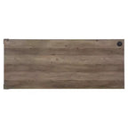 HomeStock Bureau informatique en bois marron de 76 cm de haut avec étagère de rangement ouverte