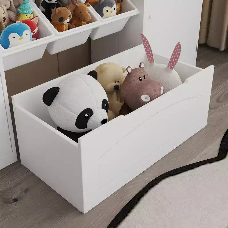 Meuble de rangement pour enfants avec 6 bacs, étagère de rangement pour tout-petits avec tiroir et porte, bibliothèque pour enfants pour salle de jeux et classe