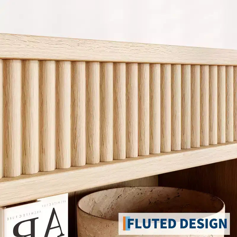 COZONY Grande bibliothèque de 180 cm, étagère moderne en bois avec tablettes robustes pour le rangement dans le salon, le bureau, la chambre ou la salle d'étude
