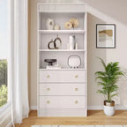 COZONY Grande bibliothèque de 180 cm, étagère moderne en bois avec tablettes robustes pour le rangement dans le salon, le bureau, la chambre ou la salle d'étude