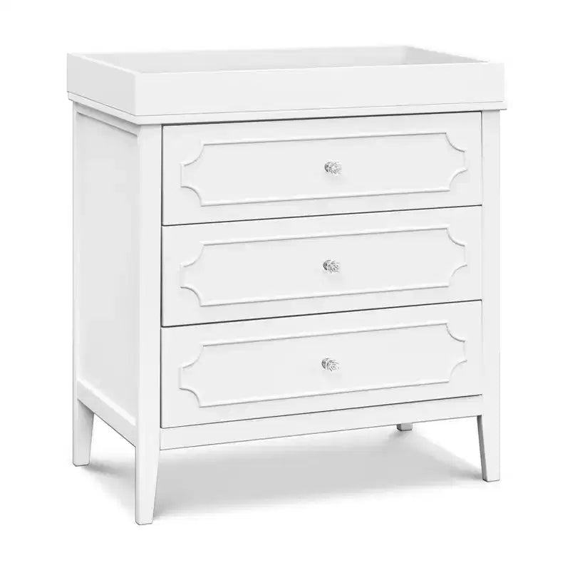 Commode 3 tiroirs daVinci Chloe Regency - Blanc