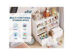 COZONY Organisateur de rangement pour enfants, bibliothèque avec 5 compartiments et 2 tiroirs, commode pour salle de jeux, chambre à coucher, couloir, salle de classe ou chambre d'enfant