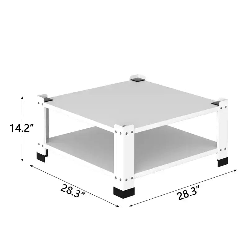 Socles pour lave-linge et sèche-linge GustoWave, support de base pour machine à laver robuste avec étagère de rangement, blanc