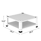 Socles pour lave-linge et sèche-linge GustoWave, support de base pour machine à laver robuste avec étagère de rangement, blanc